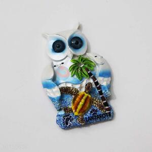 Owl Shaped Resin Magnetic Fridge Magnet