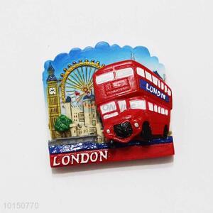 Red Bus Resin Magnetic Fridge Magnet