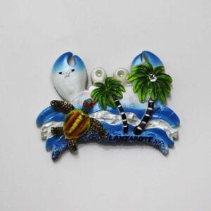 Crab Shaped Resin Magnetic Fridge Magnet