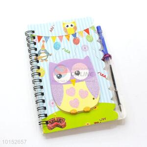 Portable Cartoon Pattern Mini Notebook with Pen