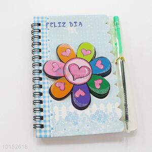 New Blue Spiral Notebook with Pen Wholesale