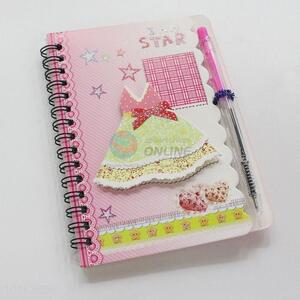 Portable Girl Gift Notebook with Pen