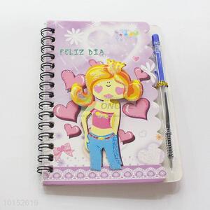 New Purple Spiral Notebook with Pen Wholesale