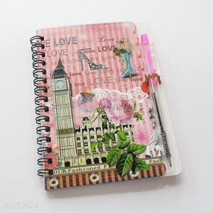 Modern Building Eco-friendly Notebook with Pen Office Supply