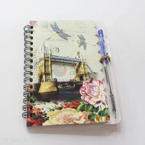 Vintage Style Eco-friendly Notebook with Pen