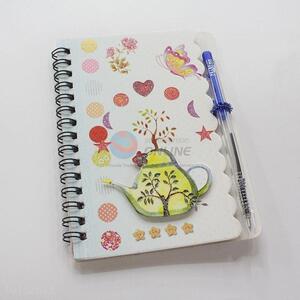 New Design Cheap Portable Notebook with Pen