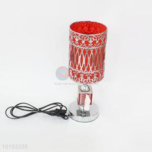Top quality red bedside table lamp