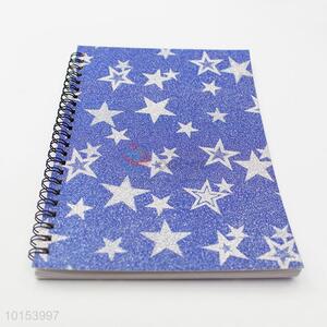 Wholesale Spiral Coil Notebook with Five-pointed Stars Pattern