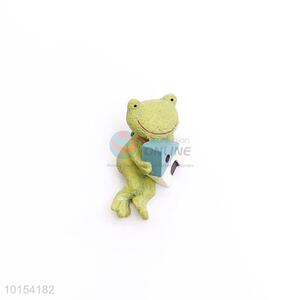 Cartoon Frog Shape Polyresin Home Decoration