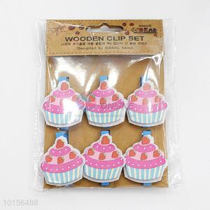 Home Decoration Clothespin Peg DIY Clothes Clip in Cupcake Shape