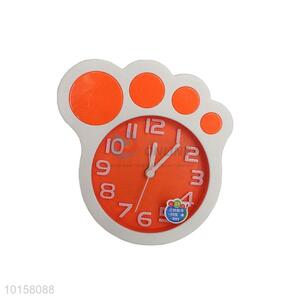 Wholesale Popular Foot Shape Orange Alarm Clock For Sale