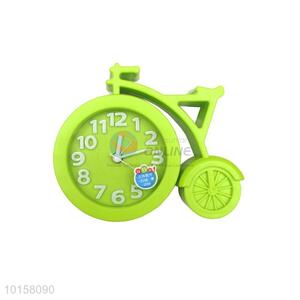 Wholesale Green Bicycle Shape Alarm Clock For Bedroom