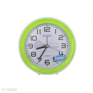 Factory Direct Round Shape Lignt Green Alarm Clock For Sale