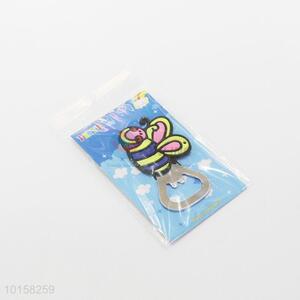 Wholesale bee shaped pvc fridge magnet opener