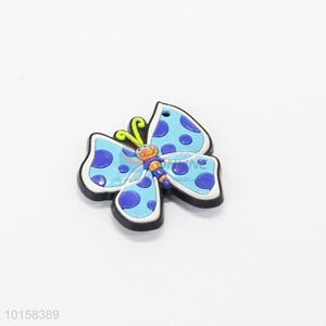 Delicate design butterfly shaped pvc fridge magnet