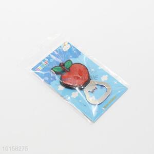 Top quality apple shaped pvc fridge magnet opener