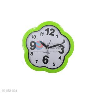 Hot Selling Green Flower Shape Desk Alarm Clock For Bedroom