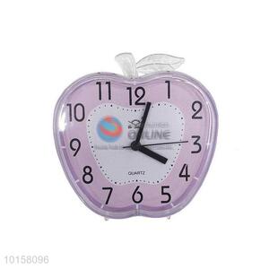 New Arrivals Light Purple Apple Shape Desk Alarm Clock