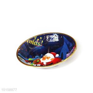 Color Printing Round Fruit Plate Food Plate