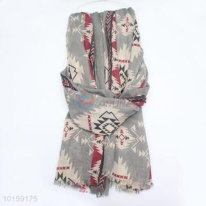 China Factory Long Scarf with Printed Pattern