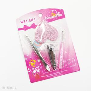 Nail Care Tools With Finger Nail Cutter File Scissor Tweezers Ear Pick