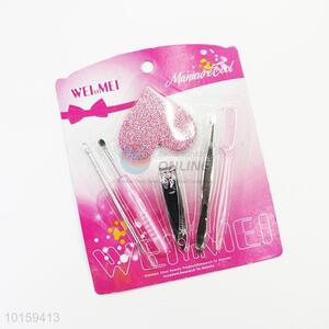 Portable Stainless Steel Nail Art Manicure Set Nail Care Tools
