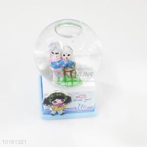 Love you souvenir glass snow globe