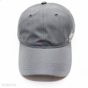 Cool design grey polyester peaked cap/baseball cap