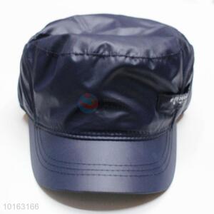 Dark blue PU snapback cap/peaked cap