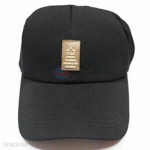 Hot sale black  lint peaked cap/baseball cap