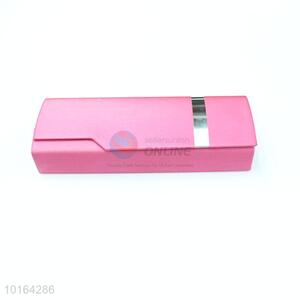 Fashion gift pu pink spectacle case