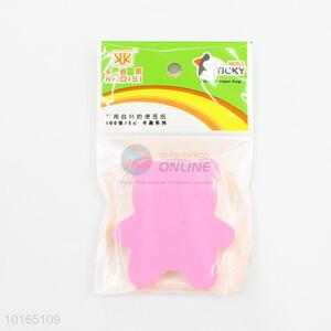 Novelty Bear Shaped Fluorescent Self-Adhesive Memo Pad Sticky Notes