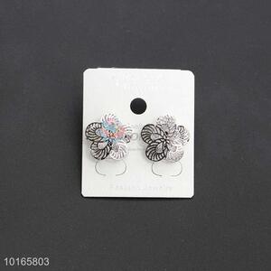Flower Shaped Sliver Zircon Earring Jewelry for Women/Fashion Earrings