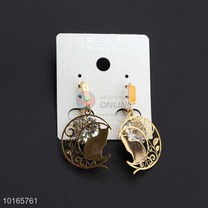Cat Pattern Zircon Earring Jewelry for Women/Fashion Earrings