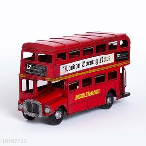 Red Double-decker Bus Simulation  Model/Craft for Home <em>Decoration</em>/Props