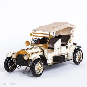 Vintage White <em>Car</em> Model/Craft for Home <em>Decoration</em>/Props