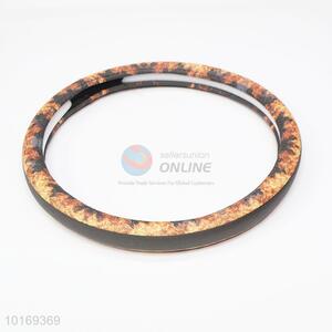 Economical universal flame printed leather car steering wheel cover