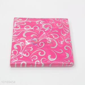 High Quality Disposable Paper Dinner Napkin with Flower Pattern