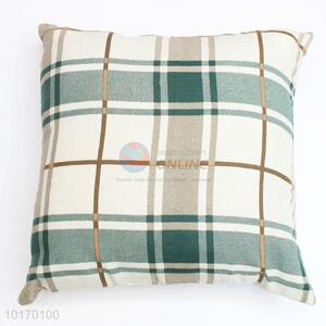 Grid pattern cushion cover with single-side printing