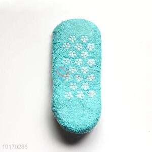 Wholesale Supplies Blue Polyester Socks for Keeping Warm