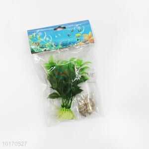 <em>Aquarium</em> <em>Fish</em> <em>Tank</em> Plastic Plants with Shell for Decoration