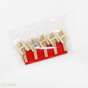 Hot Sale Mini Decoration Clip Art Wooden Clip