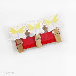 2017 butterfly wood clips decorated paper clips