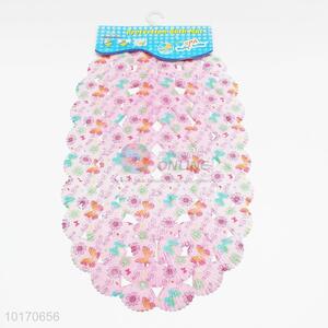 Factory direct butterfly&flower printed shell bath mats/shower mats