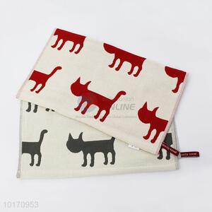 Hot Sale Hand Towel 100% Cotton Kitchen Towel with Cats Pattern