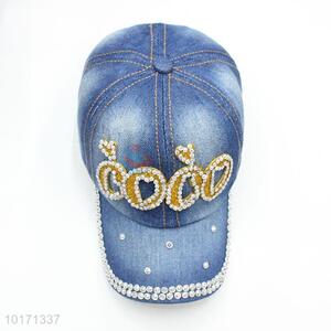 Promotional Stone Washed Denim Cowboy Hat Baseball Cap