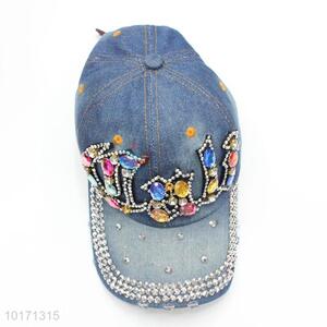 Custom New Fashion Summer Visor Hat Outdoor Denim Hats