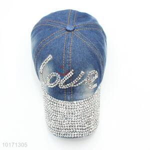 Custom Light Blue Cowboy Hat Denim Baseball Cap