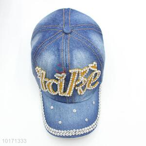 Youth Fitted Distressed Denim Baseball Hats Caps