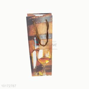 Art Paper Wine Bottle Paper Bag